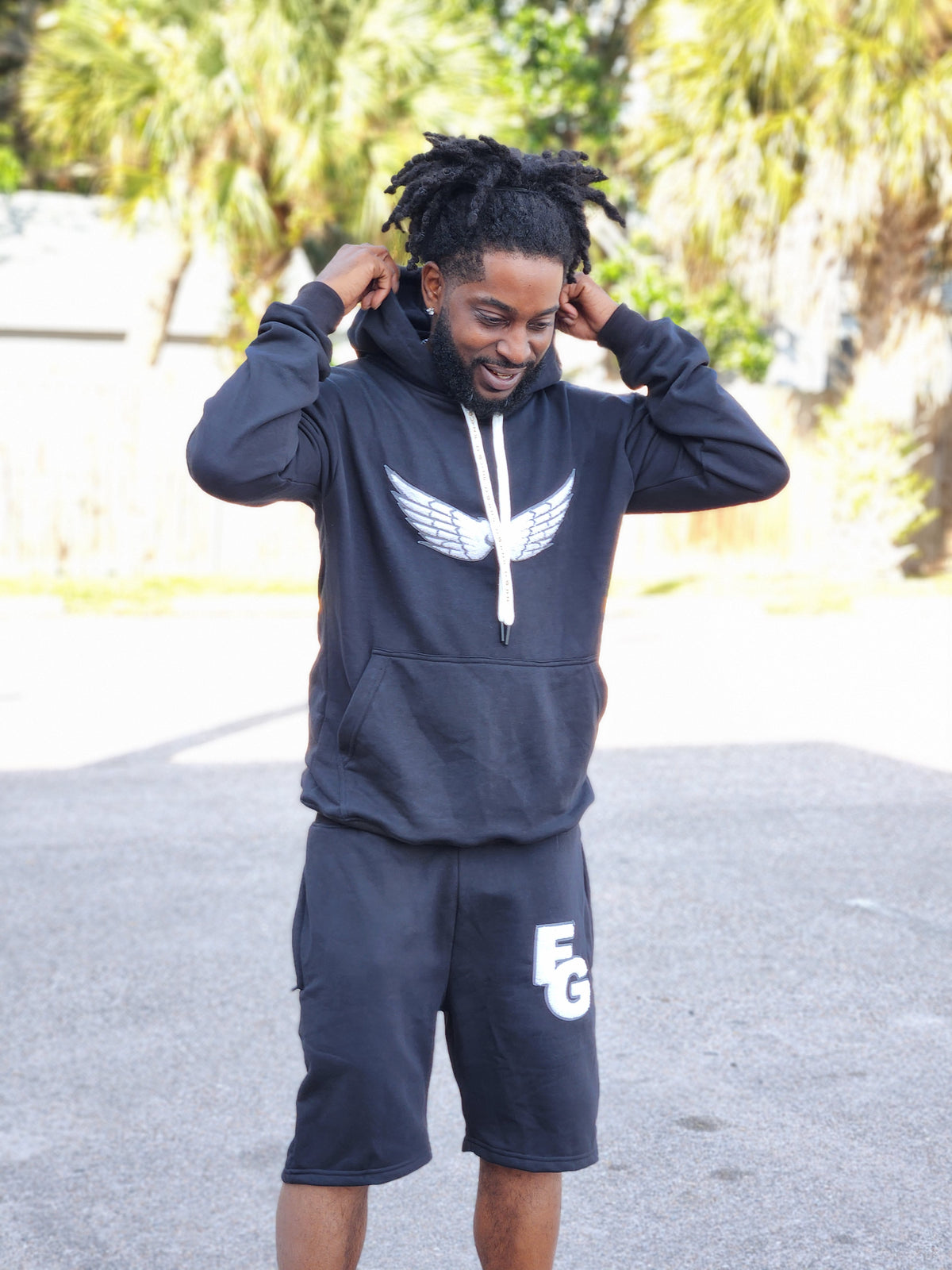 Chenille Patch Pullover Hoodie