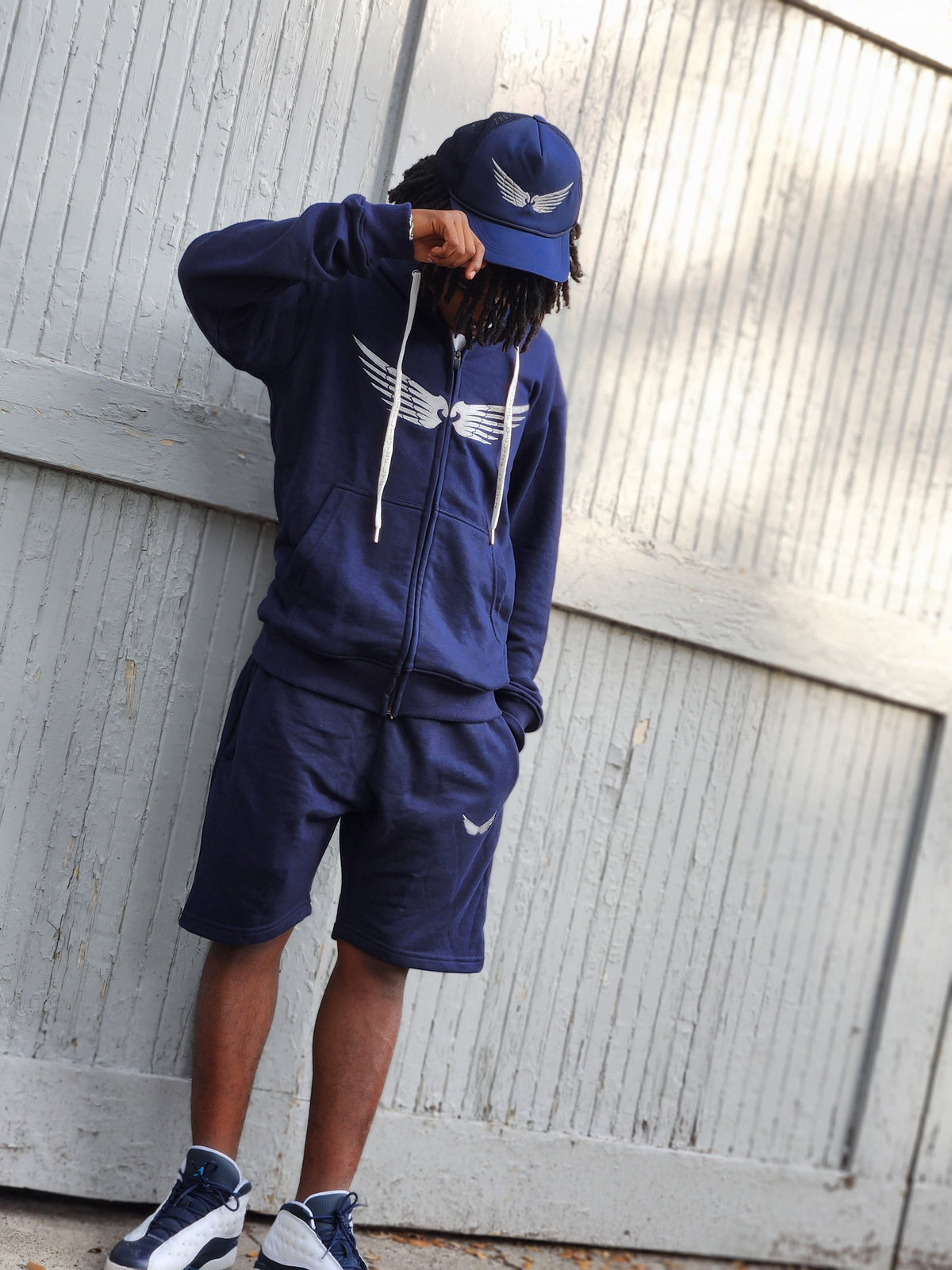 Kids Stamped Zipped Shorts (PRE-ORDER)