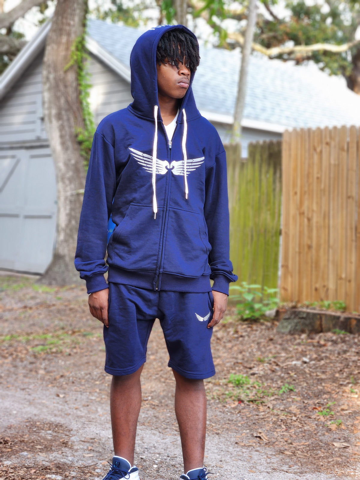 Kids Stamped Zipped Shorts (PRE-ORDER)
