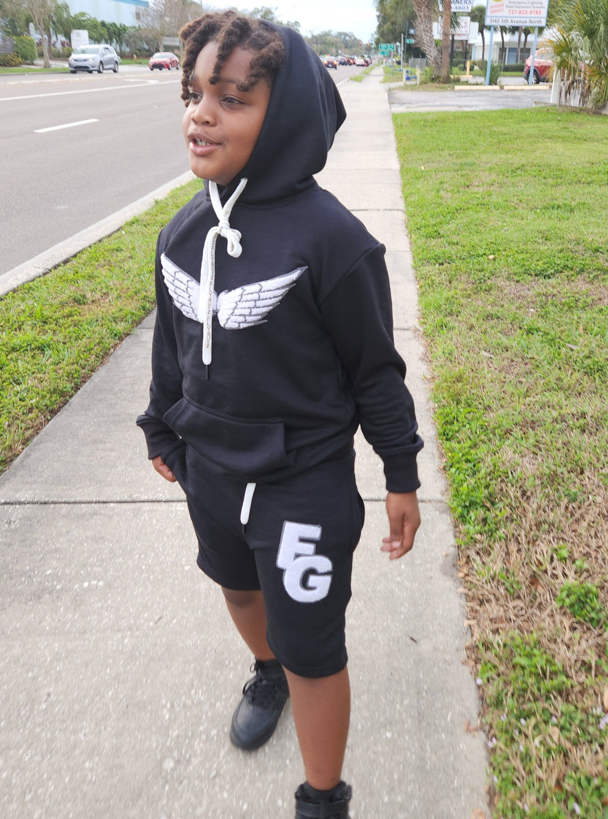 Kids Chenille Patch Shorts (PRE-ORDER)