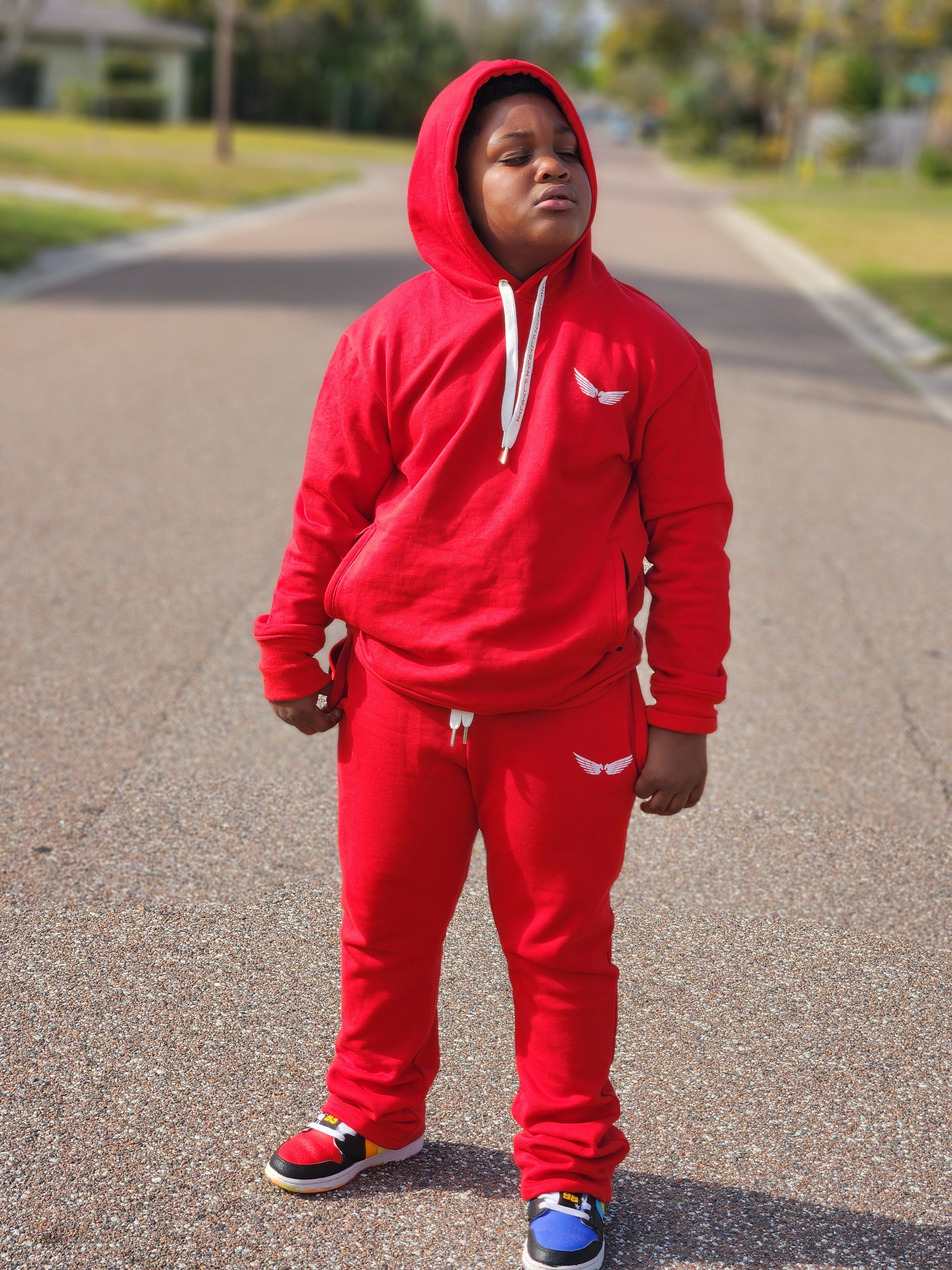 Sweatpants Red Stack Pants SYW Stacked Pants (Kids) (PRE-ORDER