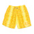 Yellow Snakeskin Shorts
