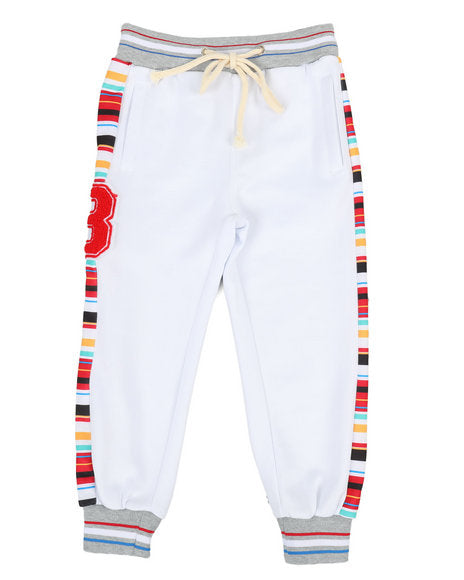 Jogger Pants w- Stripes &amp; Chenille Patch - FLY GUYZ