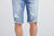 Medium Sand Stone Wash Denim Shorts