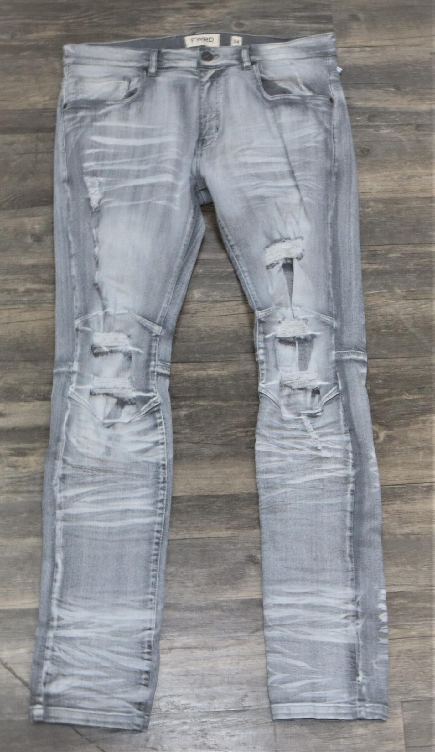 Washed Up Denim Jeans - FLY GUYZ