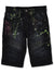 Paint Splatter Denim Shorts - FLY GUYZ