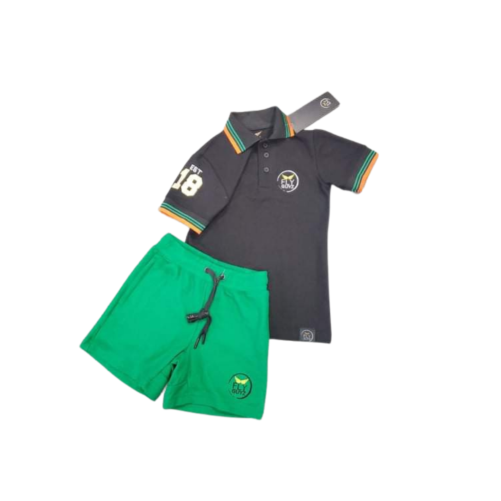 Boys Stripe Me Polo Shorts